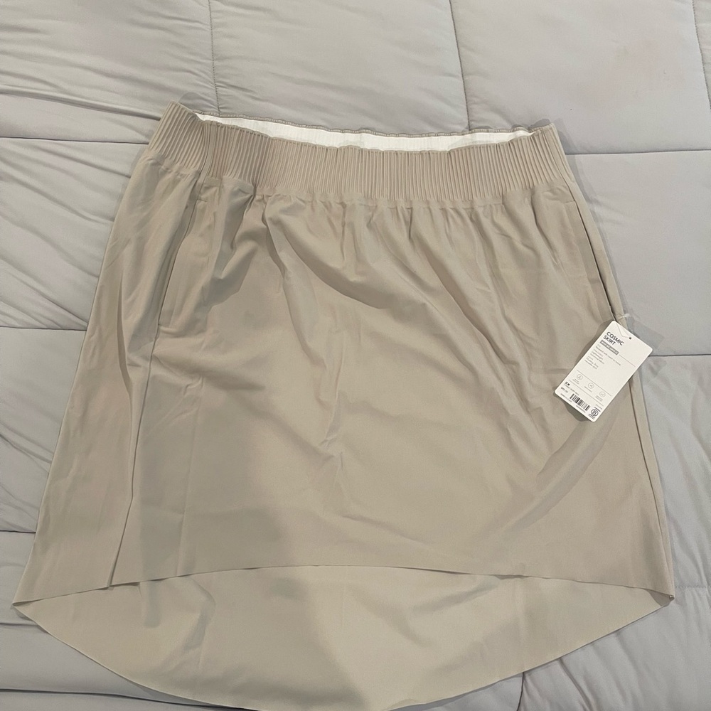 Athleta Tan Mini low/high Skirt
